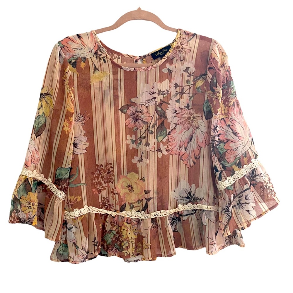 Melissa Paige Chiffon Floral top